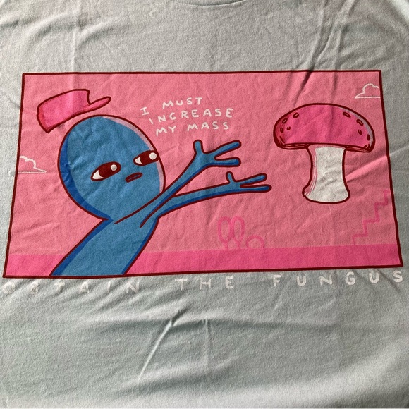 Strange Planet Nathan Pyle Fugus Tee | Size XL | Color Light Blue | NWT - Picture 7 of 8